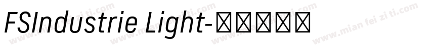 FSIndustrie Light字体转换